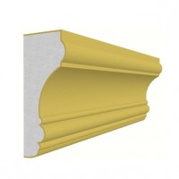 Cornisa decorativa pentru fatada C009 din polistiren expandat laminat cu rasina, dimensiune 80x190mm, lungime 2m.